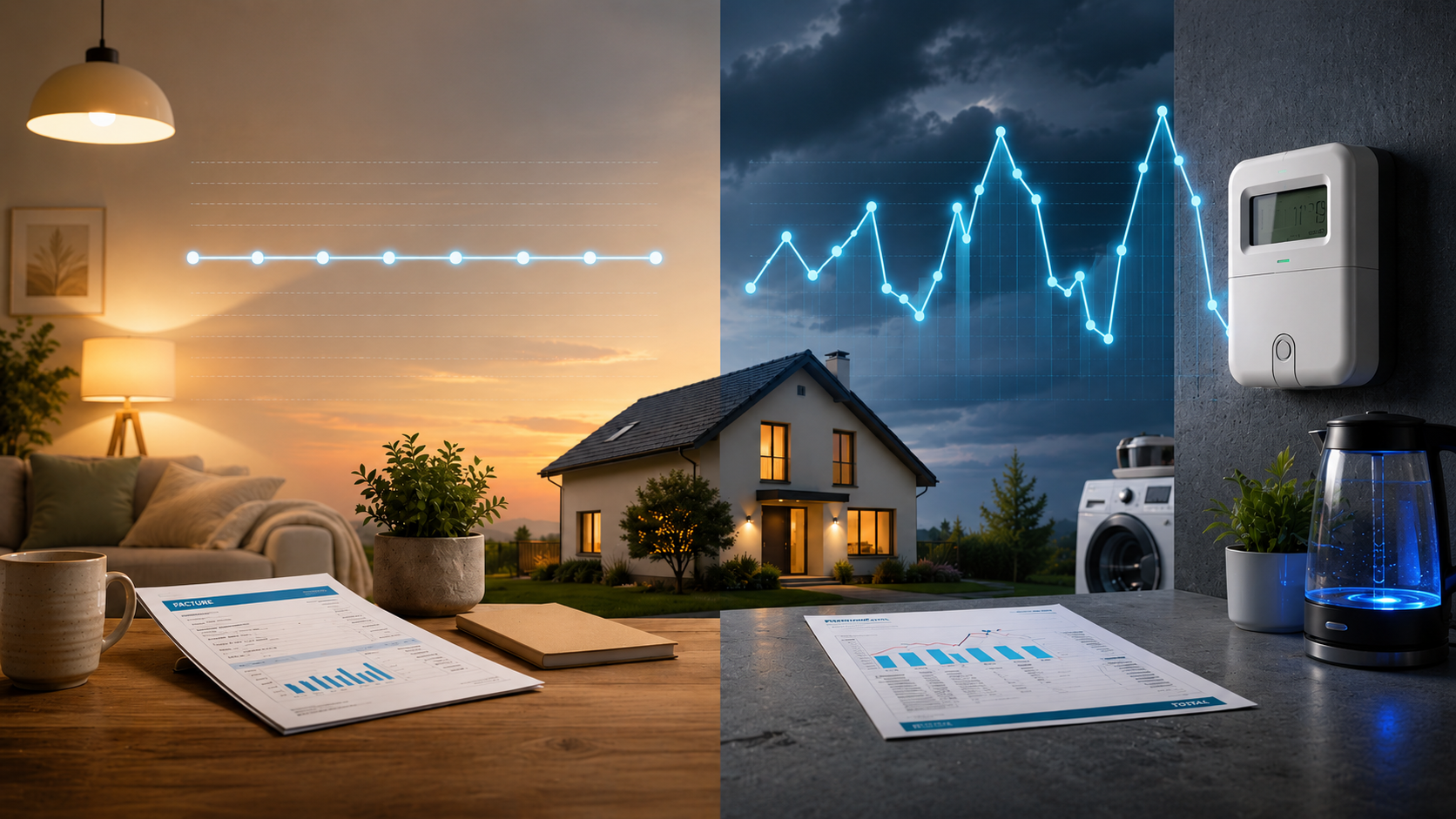 Prix Fixe ou Indexé Électricité 2026: comparaison visuelle des variations de prix de l’énergie.