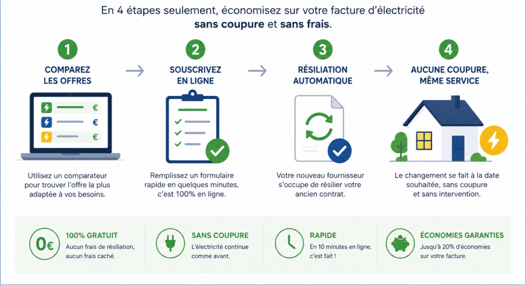 comparateur électricité 2026 comment changer votre fornissseur d’électricité
