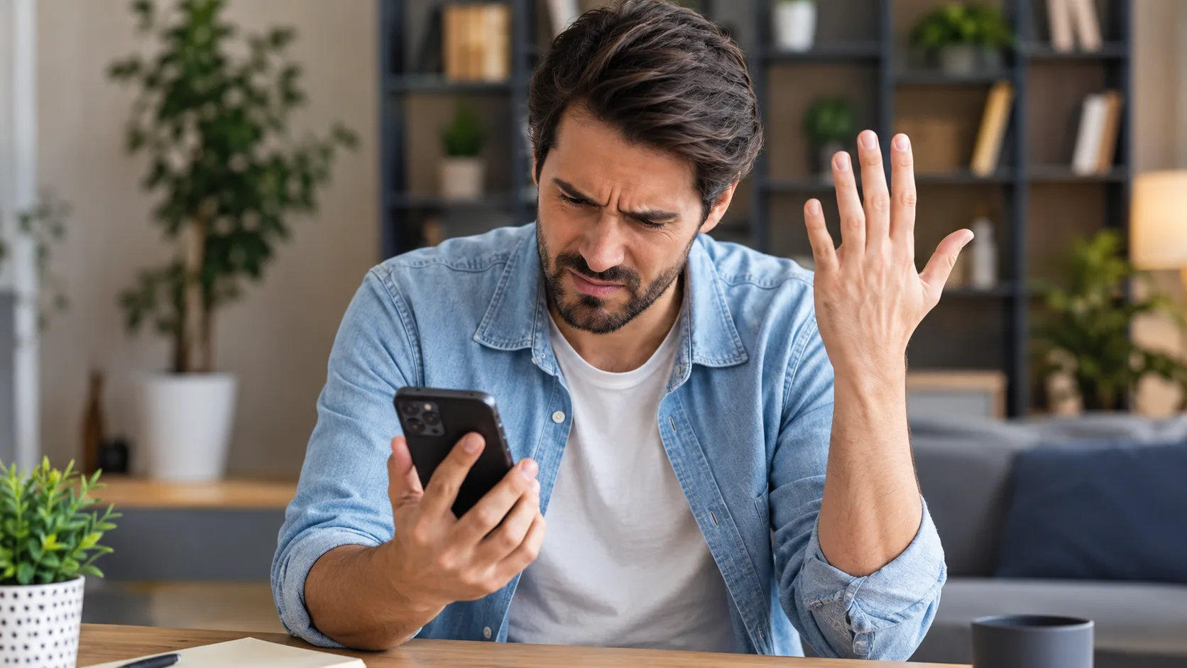 un consommateur reçoit un appel commercial non sollicité sur son smartphone.