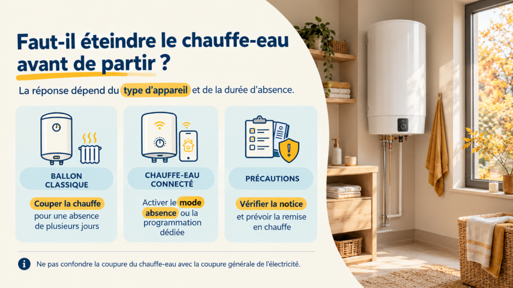 les réglages de chauffage recommandés pour les vacances de la Toussaint en fonction de type d’appareil