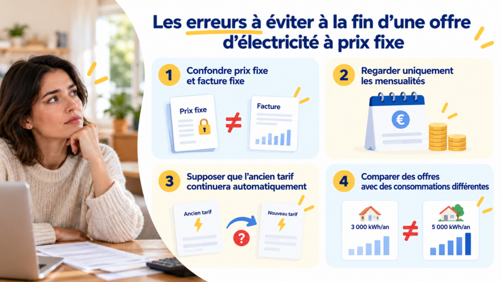 Offre d’électricité à prix fixe: les quatre erreurs à éviter à la fin de la garantie tarifaire.